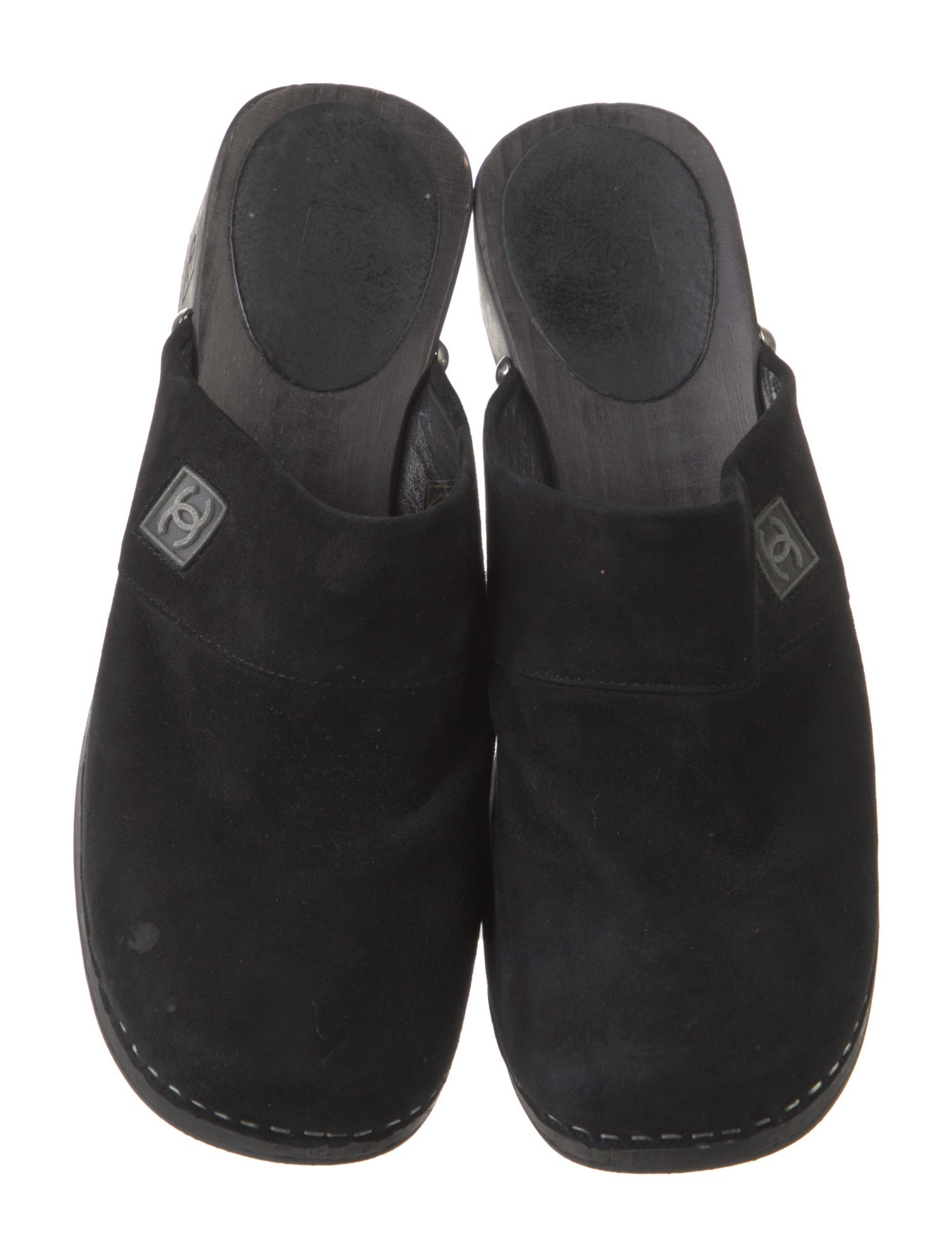 Chanel Vintage Interlocking CC Logo Mules